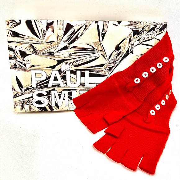 PAUL SMITH Cashmere & Wool Full Length Fingerless Gloves BNIB - Picture 1 of 6